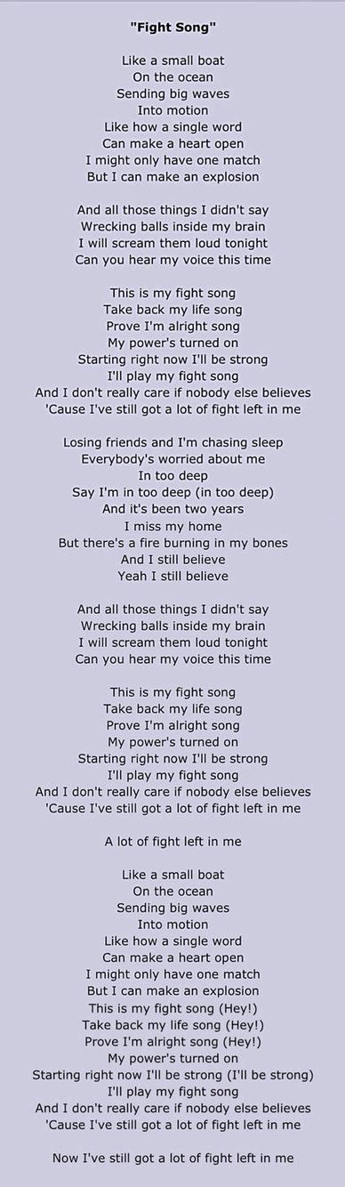 tip fight song lyrics|T.I.P. Fight Song: WE'RE ON TOP OF THE WORLD (Lyric).